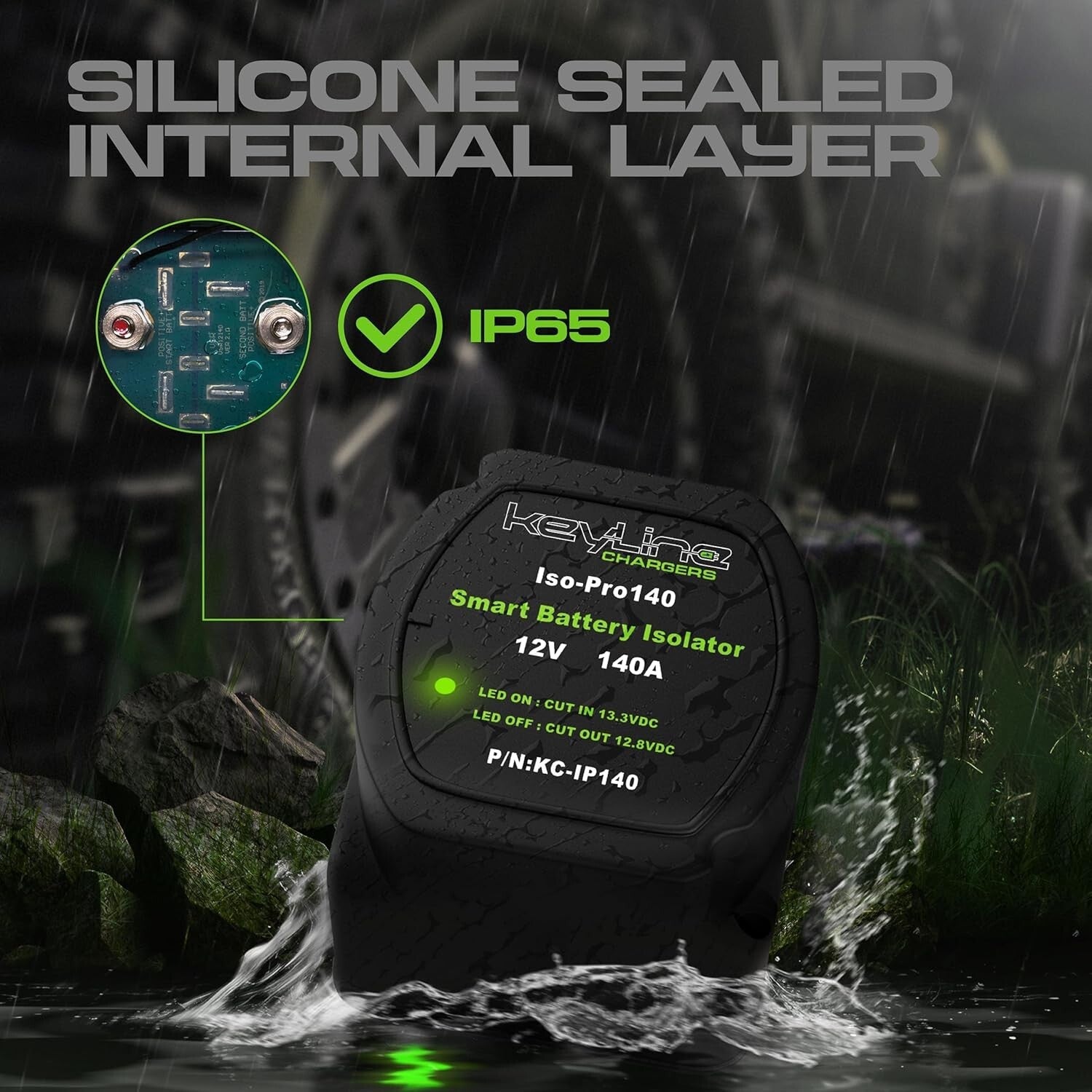 Automatic 12V Dual Battery Wiring Kit - Rugged Isolator for Outdoor Adventures