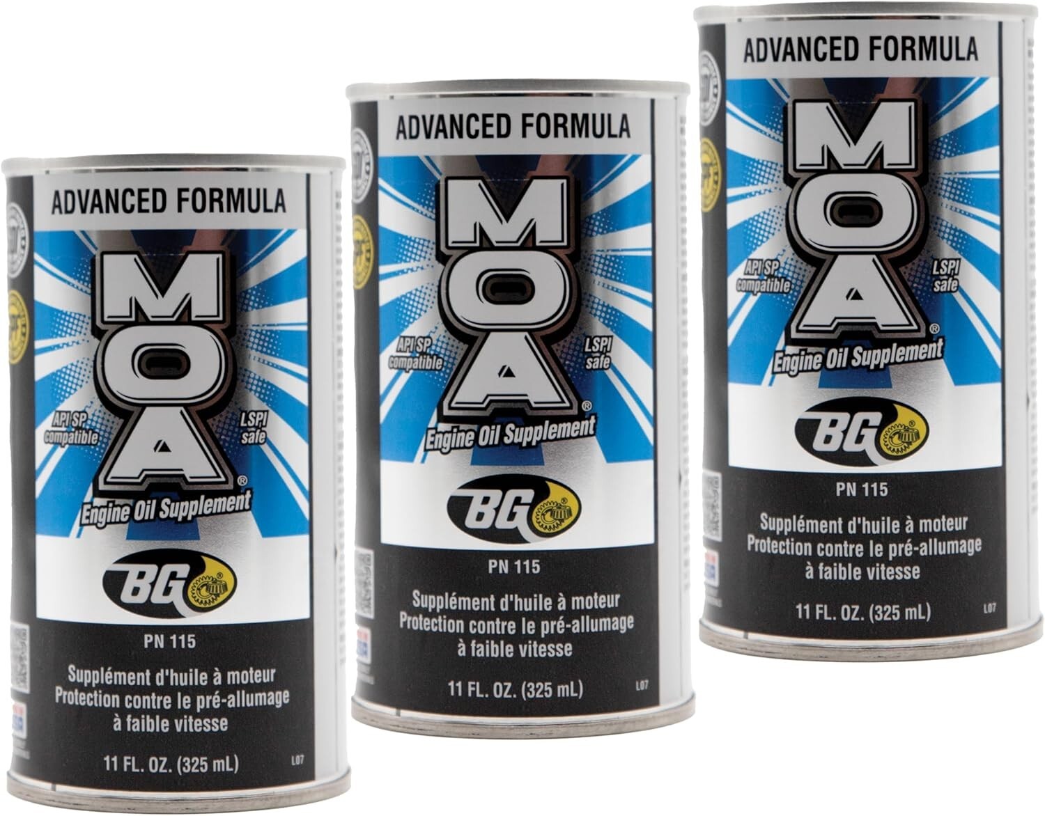 3-Pack Motor Oil Additive (313ml Each) - Enhance Fuel Efficiency & Engine Life