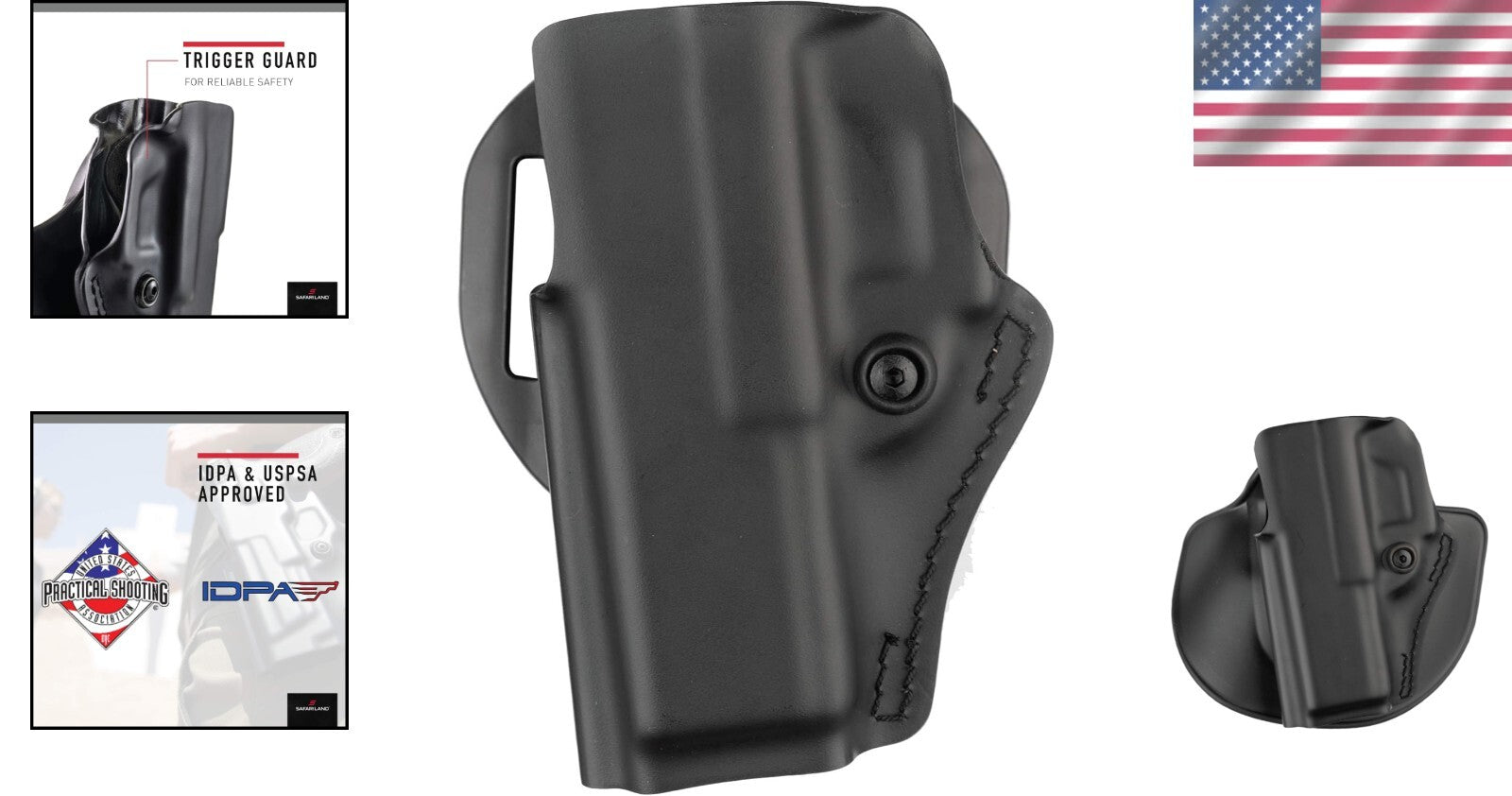 Compact Left-Handed Holster for Glock & S&W M&P - Secure Daily Carry