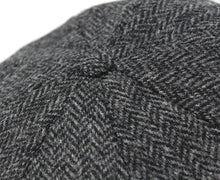Load image into Gallery viewer, Authentic Irish Newsboy Cap - 100% Wool Herringbone Flat Cap for Men &amp; Women