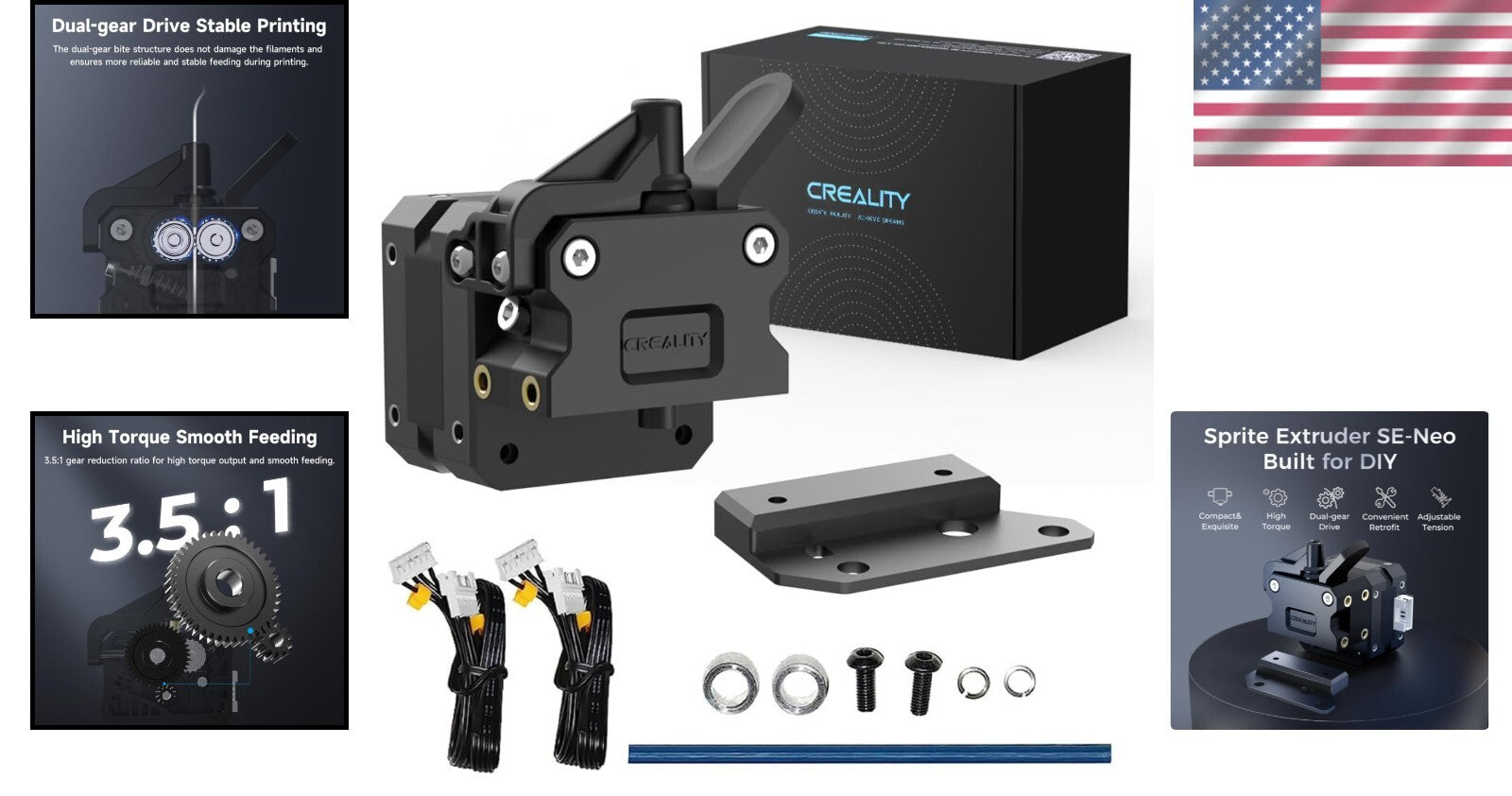 Enhance Your Printing with Official Sprite Direct Drive Extruder Kit for Ender 3