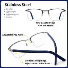 Load image into Gallery viewer, Lightweight Progressive Reading Glasses with Scratch-Resistant Blue Light Lenses
