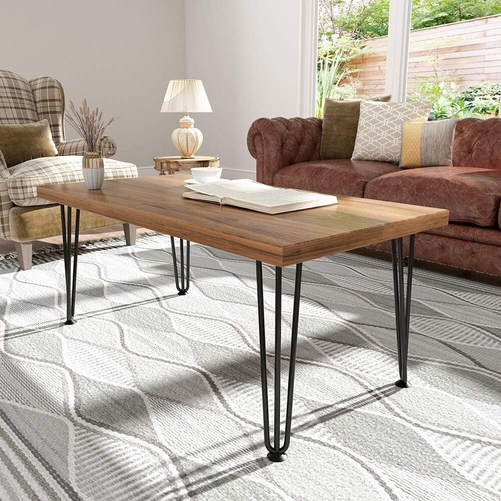 Durable Hairpin Table Legs 16-Inch for Custom Desks and Benches - 880 lbs Load