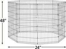 Load image into Gallery viewer, X-Large Metal Dog Exercise Pen - 24"W x 48"H Modular Panels for Versatility