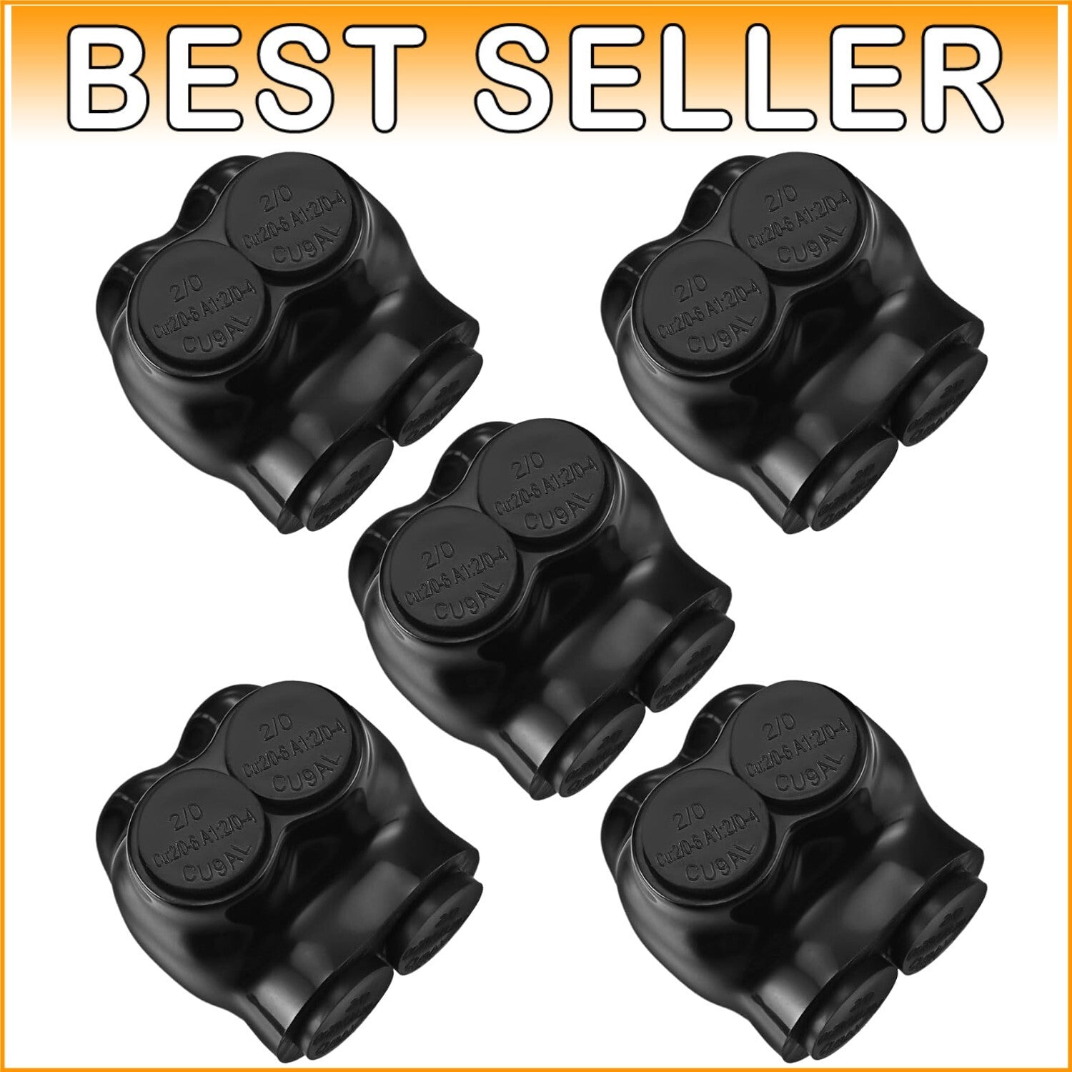 Premium 5-Pack Multi Cable Connectors with Insulation - Ideal for Professionals