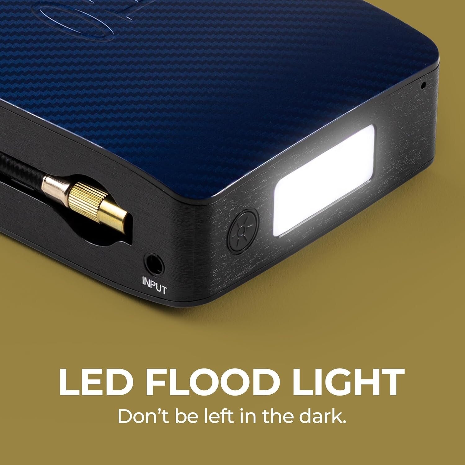 Compact Jump Starter with Air Compressor & LED Light for Roadside Emergencies