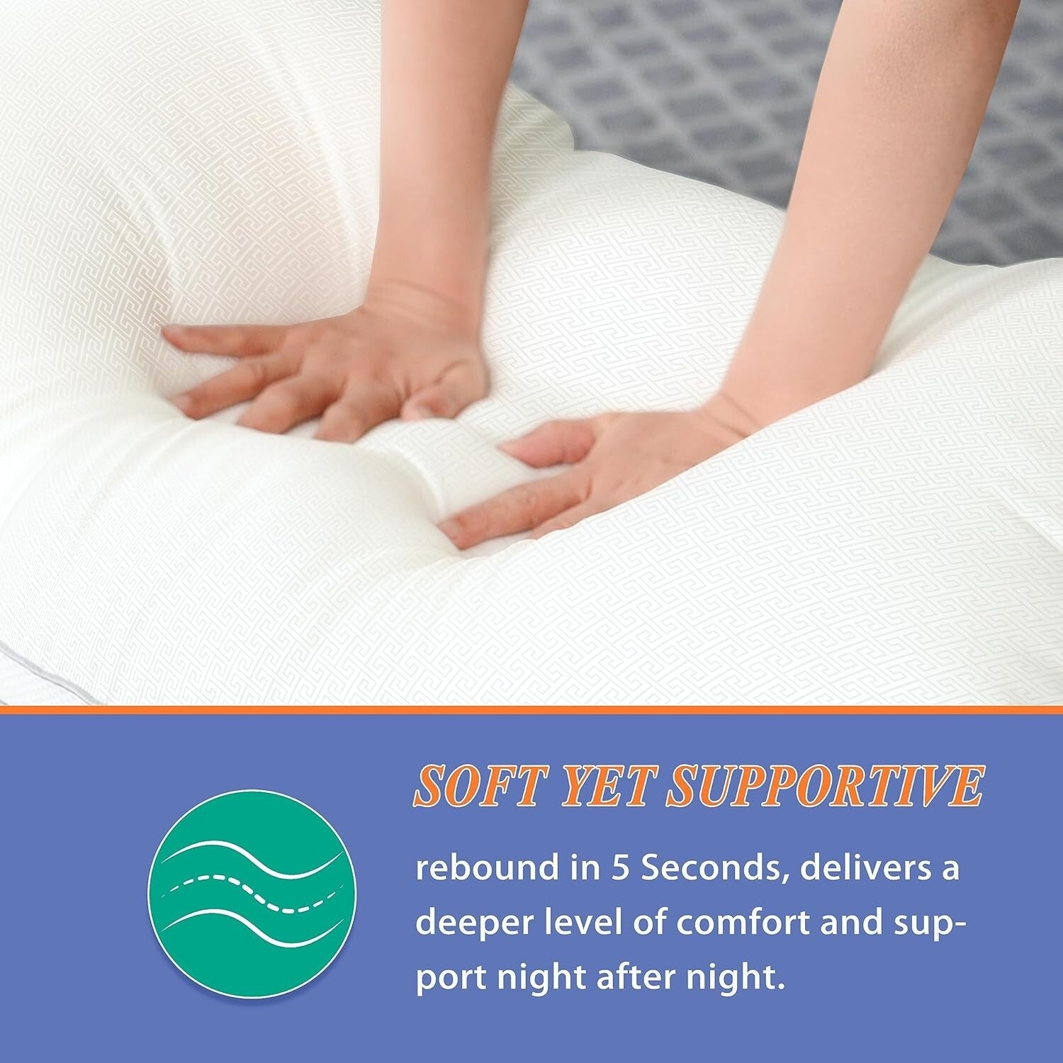 Breathable Microfiber Sleep Pillows - 2 Pack European Size for Neck Pain Relief