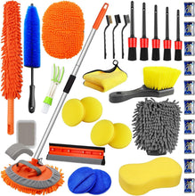 Load image into Gallery viewer, Professional 39-in-1 Car Wash Kit with Adjustable Long Handle &amp; Microfiber Tools