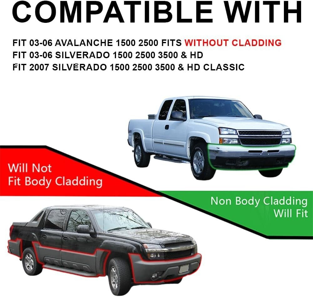 LED Headlights for 2003-2006 Chevy Silverado/Avalanche – Smoky Lens & Waterproof