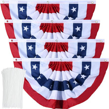 Load image into Gallery viewer, Premium Polyester American Flag Bunting - Ideal for Festivals and Celebrations