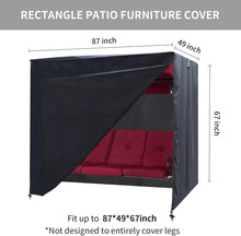 Load image into Gallery viewer, UV-Resistant Outdoor Swing Cover - Premium Protection for 3-Seater Hammocks