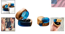 Load image into Gallery viewer, Handmade Heart Shaped Ring Box - Unique Wooden Jewelry Storage for Engagements