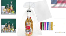 Load image into Gallery viewer, Durable 20" x 30" Clear Cellophane Bags with Twist Ties for Events - 100 Pcs