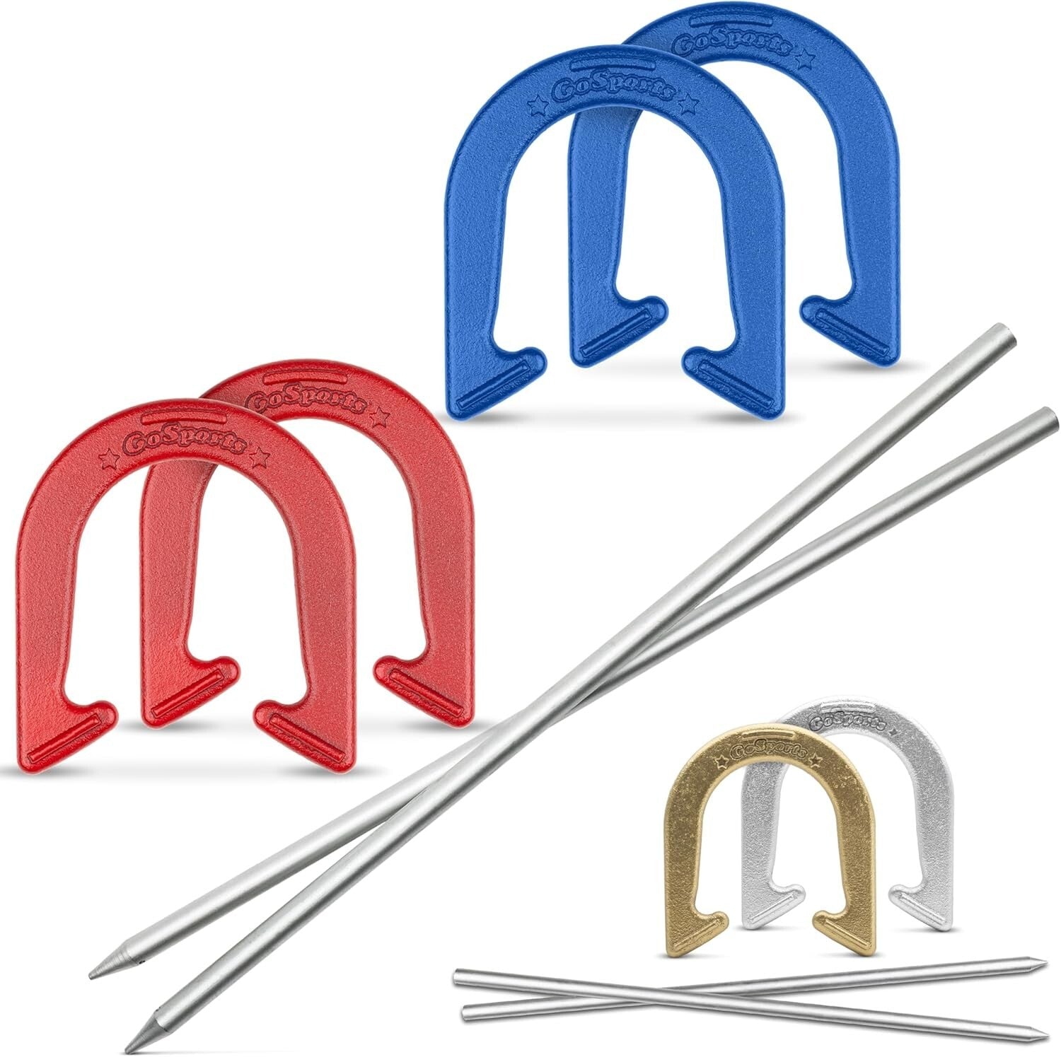 Premium Outdoor Horseshoe Game Set with Carrying Case - Perfect for Gatherings