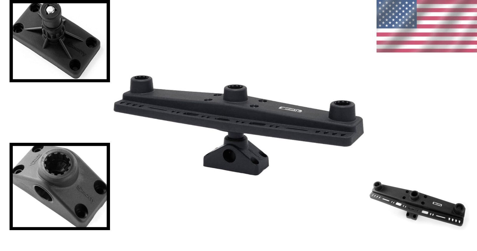 Multi-Functional Triple Rod Holder Board - Customized for Your Fishing Needs