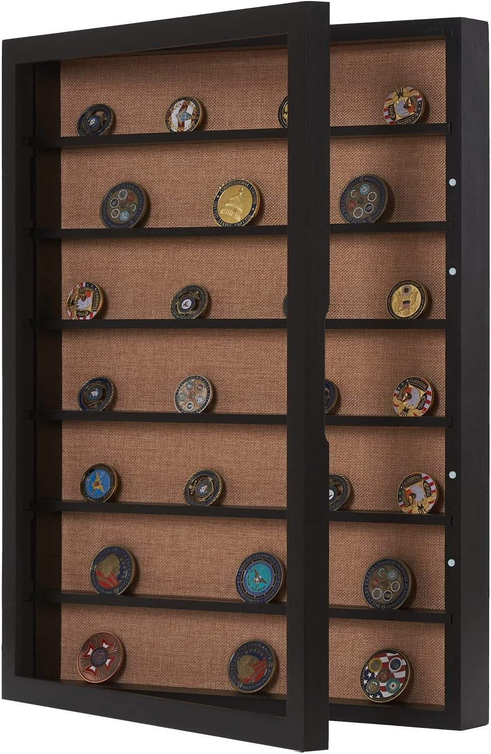 Elegant Extra Large Shadow Box with Adjustable Shelves for Collectibles Display