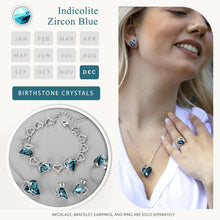 Load image into Gallery viewer, Personalized Infinity Heart Pendant Necklace - December Birthstone Jewelry Gift