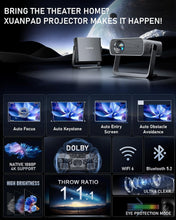 Load image into Gallery viewer, Next-Gen Projector with Built-In WiFi, Dolby Audio &amp; Easy Setup Features
