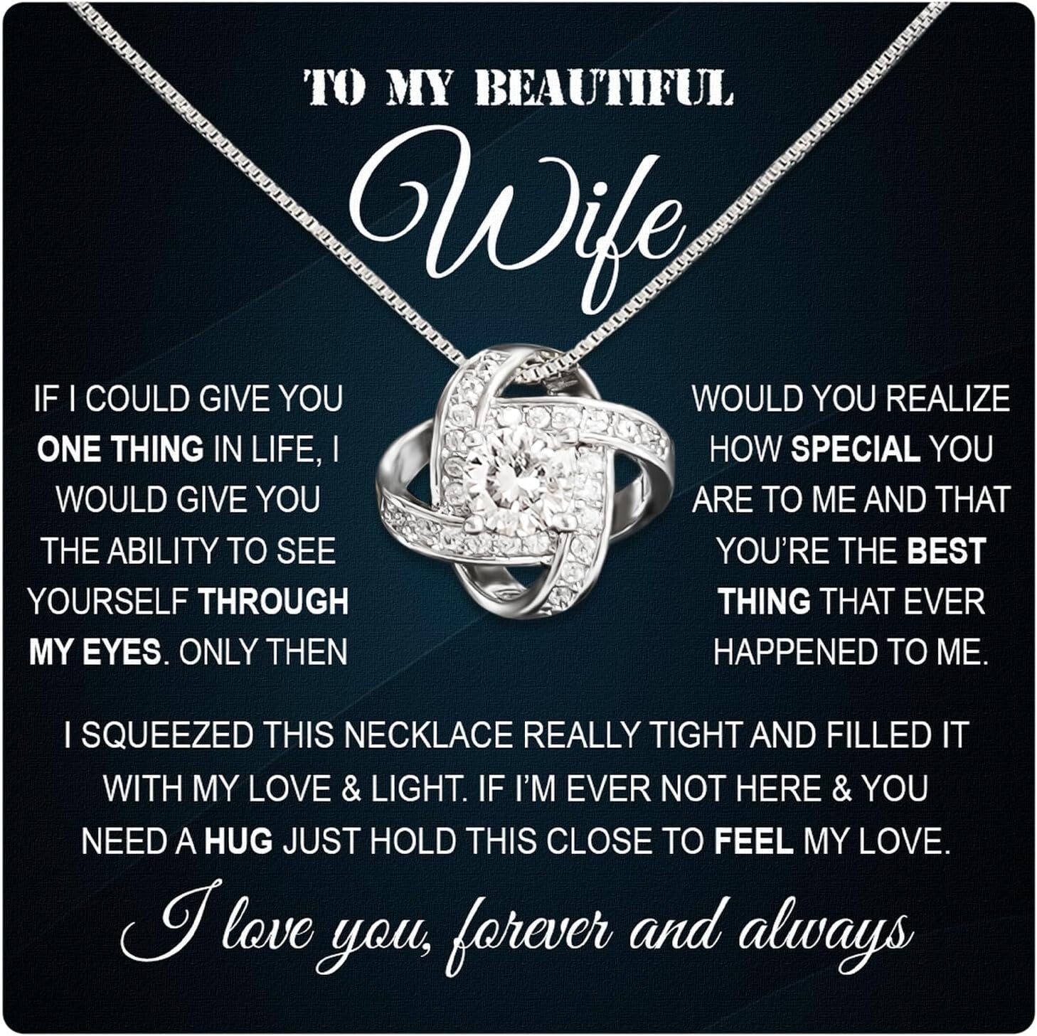 Elegant 14K Gold Necklace with Heartfelt Message - Perfect for Special Occasions