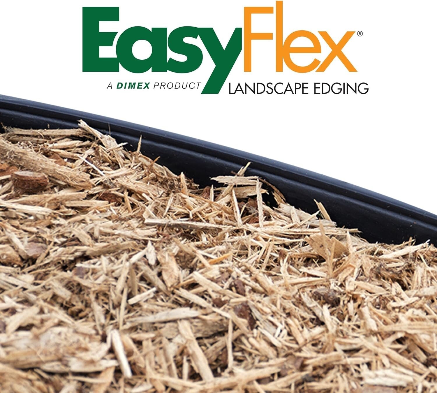 Flexible Heavy-Duty No-Dig Landscape Edging with Spikes - 40ft Black Border