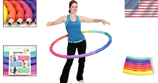 Comfortable & Durable Premium Weighted Hula Hoop - Ideal Fitness for Adults