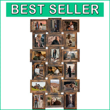 Load image into Gallery viewer, Gallery Wall 18-Picture Frame Set in Gold – Ideal for Living Room &amp; Bedroom