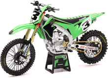 Load image into Gallery viewer, Kawasaki KX 450 Eli Tomac Diecast 1/12 Scale Motorcycle Model – Glossy Finish