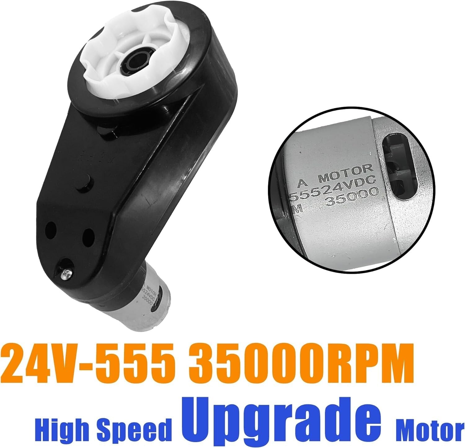 High-Speed 24V RS555 Motors for Power Wheels - Enhanced Performance Upgrade Kit