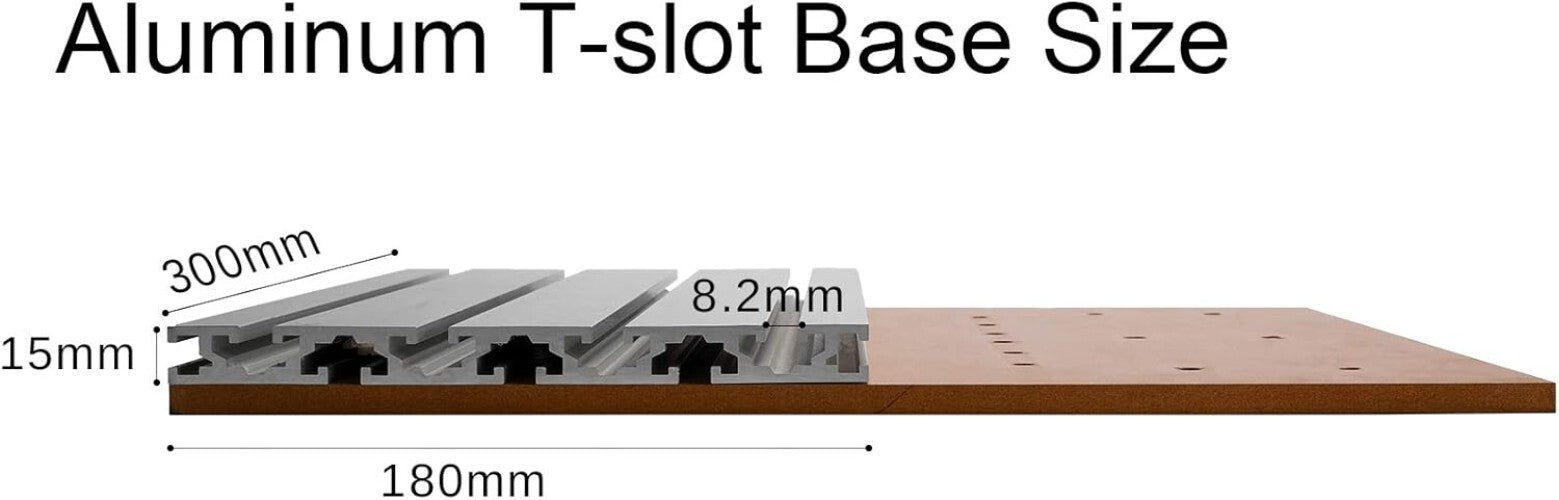 Versatile Aluminum Spoilboard for 3018 CNC - Stable T-Slots for Precision Work