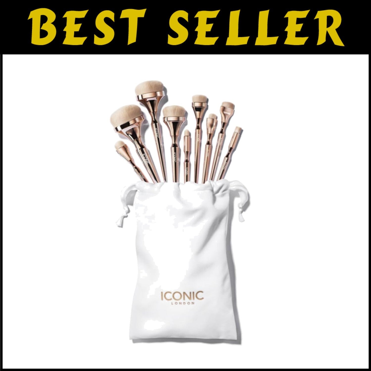 Stylish Luxury Makeup Brush Designed for Effortless Application - Gold Finish