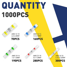Load image into Gallery viewer, Durable 1000PCS Solder Seal Wire Connectors with Storage Bins - Heat Shrink Set