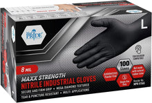 Load image into Gallery viewer, Maxx Strength Heavy-Duty Nitrile Gloves - 8 Mil Thick, Touchscreen Compatible
