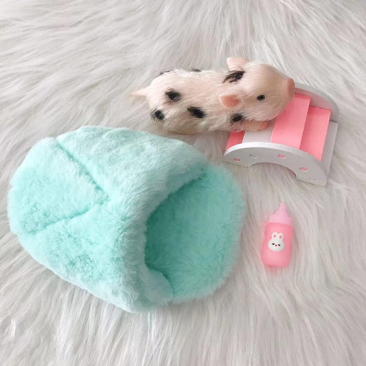 Adorable 5 Inch Realistic Silicone Piglet with Gift Box - Perfect for Kids