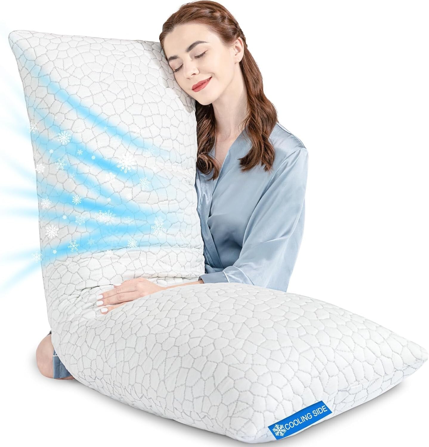 Luxury Cooling Memory Foam Body Pillow - Adjustable for Side and Back Sleepers