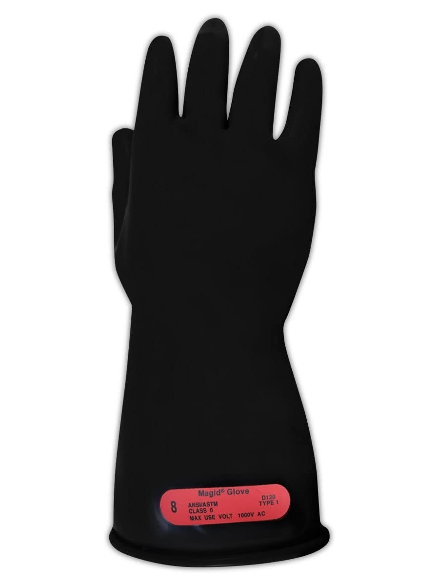 Dielectric Natural Rubber Electrician Gloves - Class 0, Enhanced Flexibility
