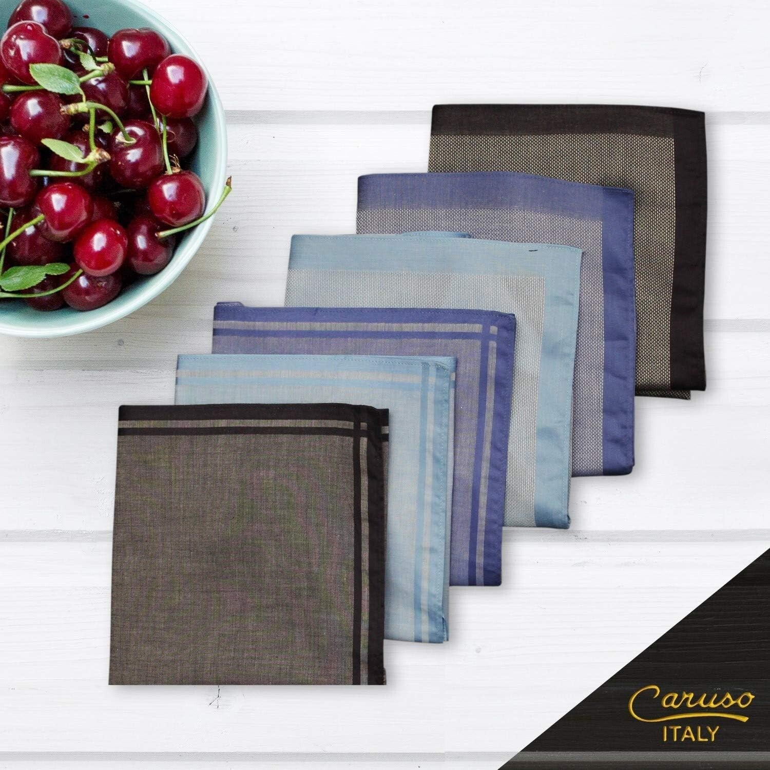 Elegant Ultra-Absorbent Cotton Handkerchiefs - Large 50cm x 50cm Size Set