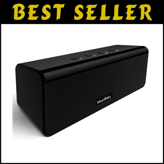 Rugged Waterproof Wireless Speaker with 360 Stereo Sound for Indoor/Outdoor Use