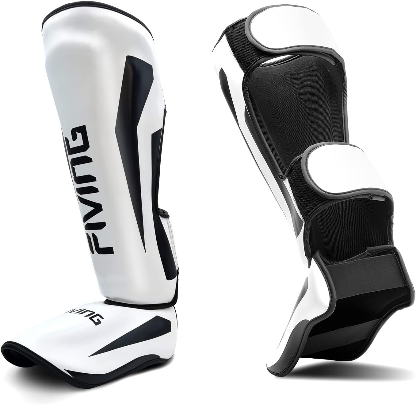 Adjustable MMA Shin Guards - Padded Muay Thai Leg Guards for Premium Training