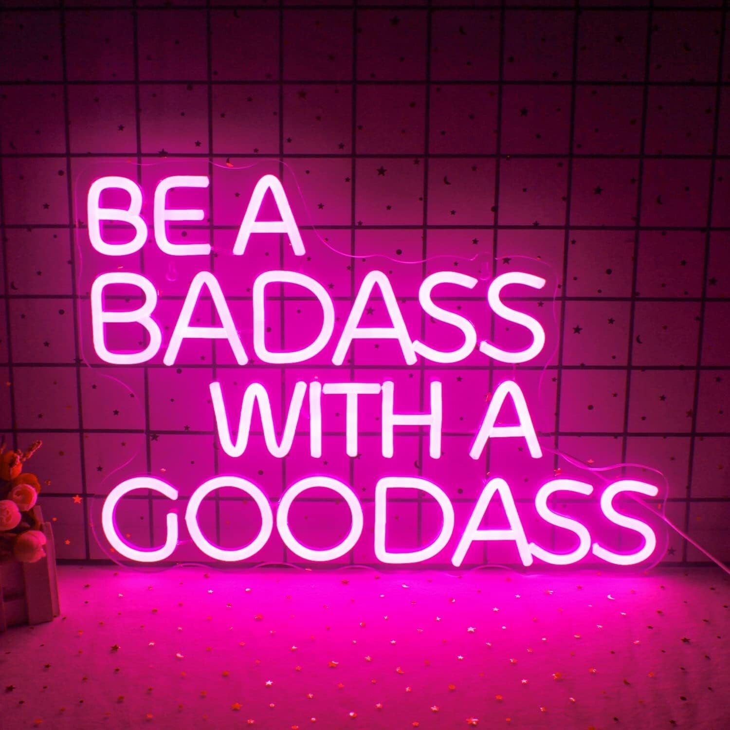 Durable and Stylish Rectangular Neon Sign: Fun Quote Neon Light for Parties