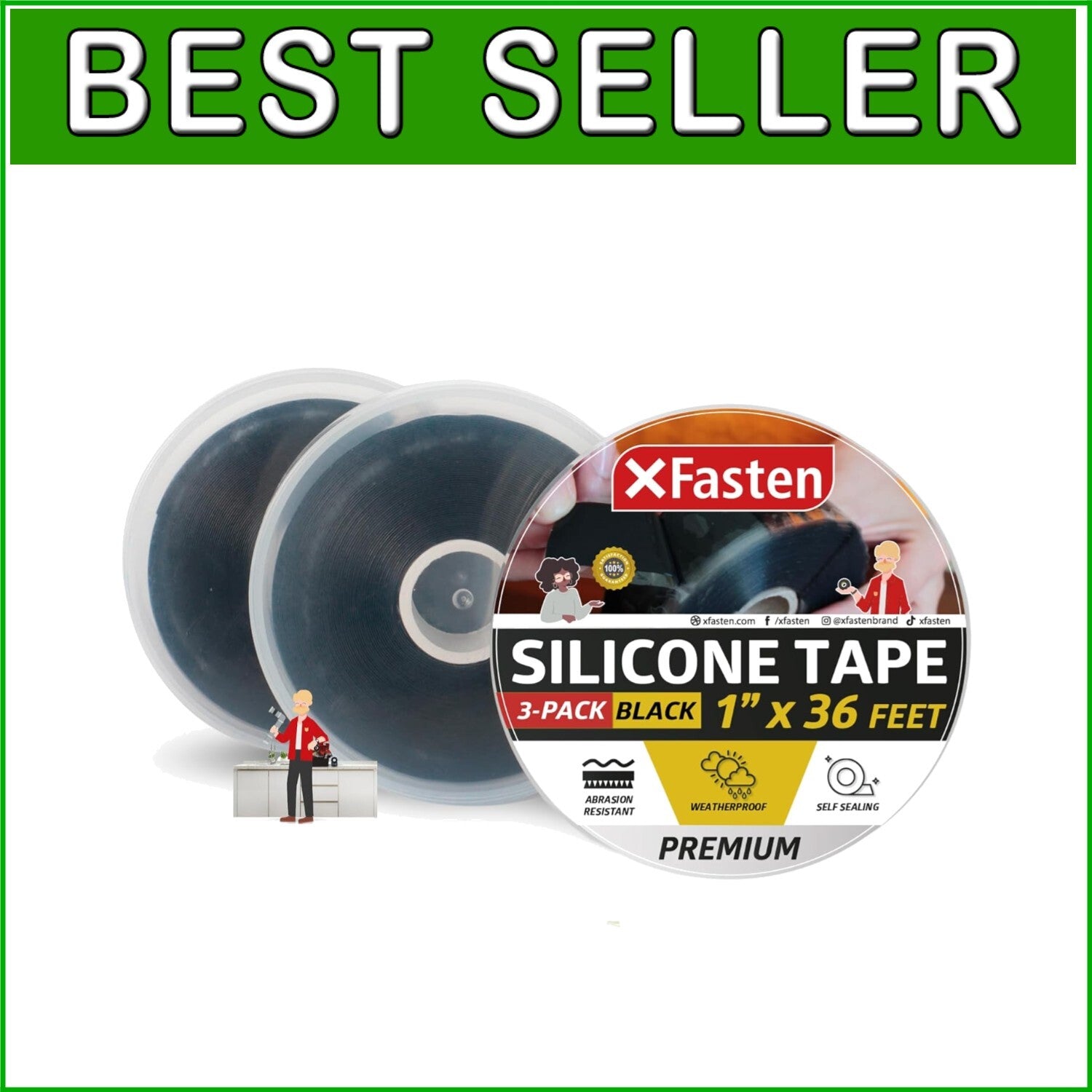 Flexible & Quick-Bonding Waterproof Silicone Tape for Plumbing & Electrical Use