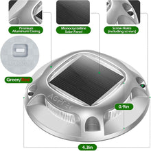 Load image into Gallery viewer, Elegant 12 Pack Solar Driveway Lights - Green &amp; Red Color Modes for Pathways