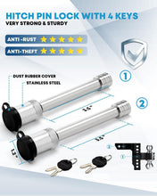 Load image into Gallery viewer, High-Strength 6" Adjustable Tow Hitch for RVs &amp; Trailers - Locking Pin Included