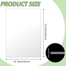 Load image into Gallery viewer, Versatile 4x6” Clear Acrylic Sheets (120-Pack) for Custom Frame Replacements