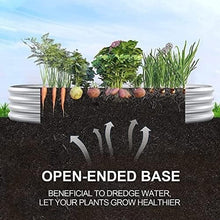 Load image into Gallery viewer, Large Capacity 2-Piece Galvanized Planter Box Set - Ideal for Vegetable Gardens