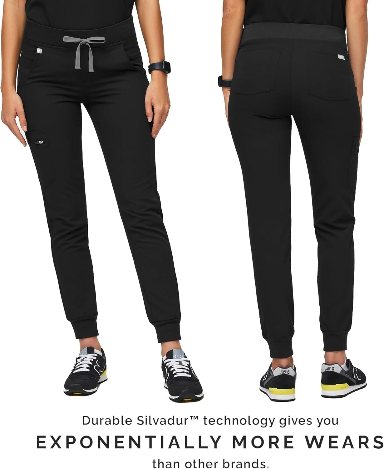 Versatile Women's Slim Fit Jogger Scrub Pants - Soft, Stretchy, Anti-Odor Design