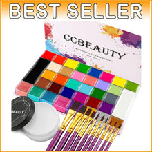 Load image into Gallery viewer, Professional 36-Color SFX Makeup Palette with Brushes - Non-Toxic &amp; Easy Apply