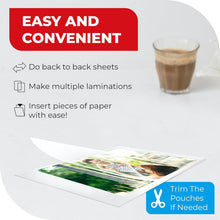 Load image into Gallery viewer, Professional Quality 5MIL Thermal Laminating Sheets - Ideal for Home &amp; Business