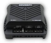 Load image into Gallery viewer, Compact 4-Channel Digital Car Audio Amplifier - 400W RMS with Crossover