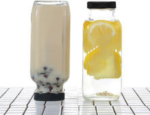 Load image into Gallery viewer, Vintage 8 oz Glass Bottles with Airtight Lids, Set of 30 - Perfect for Smoothies