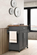 Load image into Gallery viewer, Traditional Kitchen Island on Wheels with Spice Rack &amp; Spacious Drawer - 46.65"